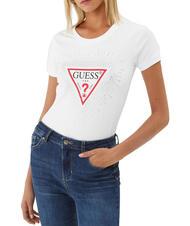 GUESS STAR TRIANGLE T-Shirt mit Nieten - T-Shirts und Tops f&uuml;r Damen