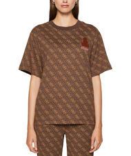 GUESS 4G BANSKY T-Shirt mit aufgesticktem Hasen - T-Shirts und Tops f&uuml;r Damen