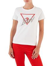 GUESS ICON T-Shirt mit Pailletten - T-Shirts und Tops f&uuml;r Damen