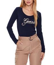 GUESS SCRIPT T-Shirt mit Pailletten - T-Shirts und Tops f&uuml;r Damen