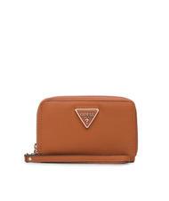 GUESS MERIDIAN Geldb&ouml;rse mit umlaufendem Rei&szlig;verschluss COGNAC - Brieftaschen Damen - 1