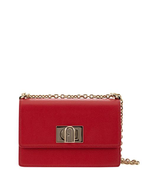 FURLA 1927 Mini-Umhängetasche aus Ares-Leder Venezianisches Rot - Damentaschen