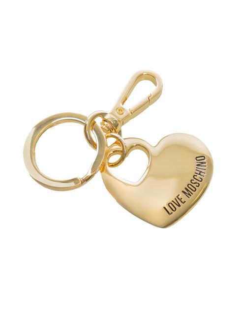 LOVE MOSCHINO HEART LOGO Schlüsselanhänger Gold - Schlüsselanhänger und Schlüsseletuis