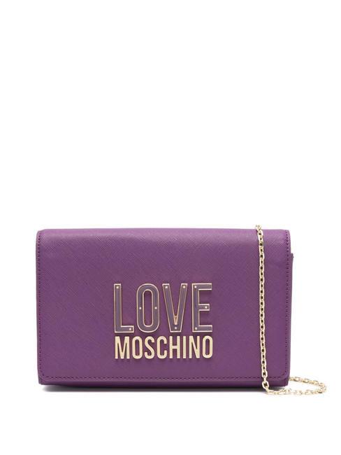 LOVE MOSCHINO SMART DAILY Mini-Umhängetasche lila bedruckt - Damentaschen