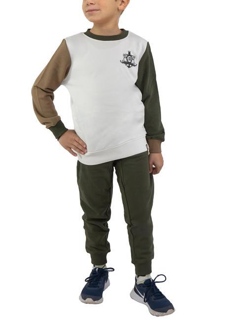 JOHN RICHMOND HENDRY Trainingsanzug aus Baumwoll-Sweatshirt und Hose Cloud/e.gr - Trainingsanzüge für Kinder