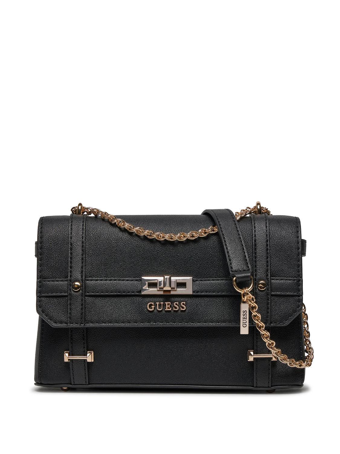Guess Emilee Schulter-/Umhängetasche Schwarz - Einkaufen Zu Outlet 