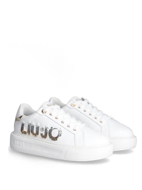 LIUJO KYLIE 22 Sneakers mit Pailletten-Logo Weiß - Damenschuhe