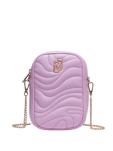 LIUJO QUILTED iPhone-Clutch mit Schultergurt Pastell-Lavendel - Damentaschen