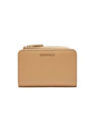 COCCINELLE METALLIC SOFT Kleine Geldb&ouml;rse aus strukturiertem Leder - Brieftaschen Damen