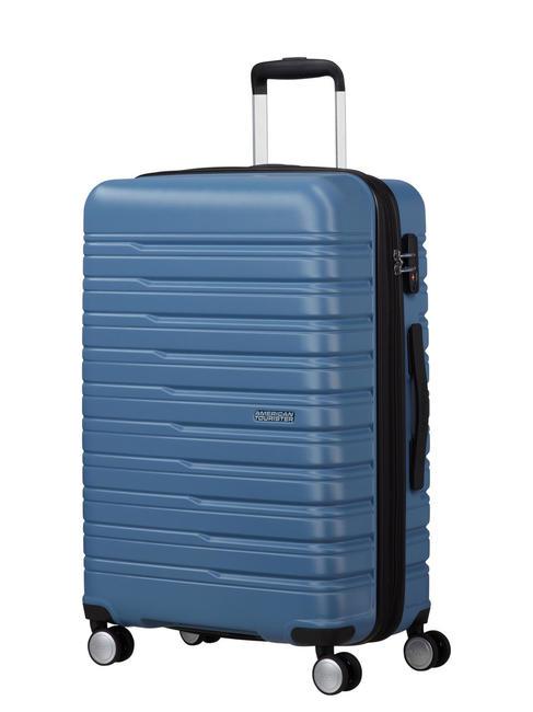 AMERICAN TOURISTER FLASHLINE Mittelgroßer erweiterbarer Trolley Krone blau - Harte Trolleys
