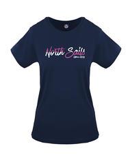 NORTH SAILS N|S OFFSHORE RACING Baumwoll t-shirt blau marine - T-Shirts und Tops für Damen - 1