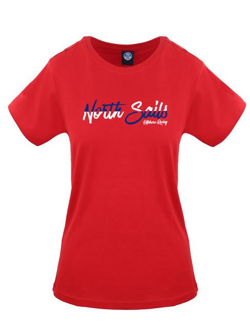 NORTH SAILS N|S OFFSHORE RACING Baumwoll t-shirt rot - T-Shirts und Tops für Damen