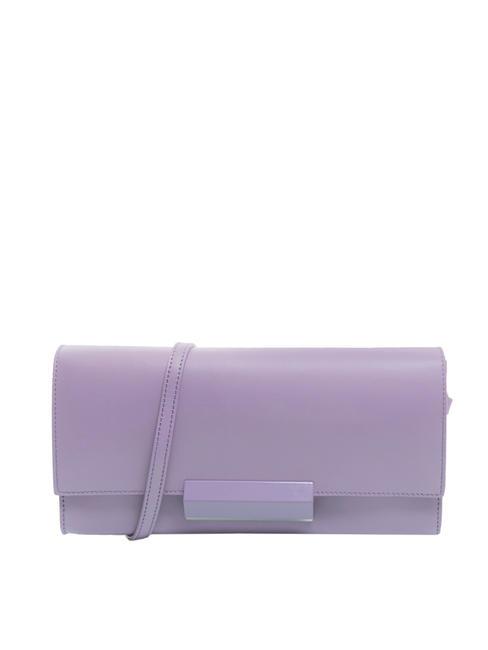 GIANNI CHIARINI LILY Clutch aus Leder mit Schultergurt Glyzinie - Damentaschen