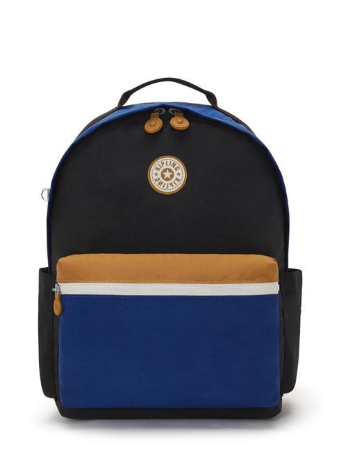 KIPLING DAMIEN M Rucksack mit 13-Zoll-Laptophalter Duo Blau Beige - Rucksäcke für Schule &amp; Freizeit