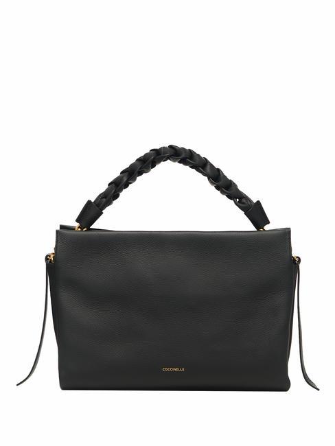 COCCINELLE BOHEME Handtasche, mit Schultergurt, aus Leder noir/cuir - Damentaschen