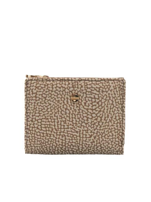 BORBONESE CLASSICA Kleines Portemonnaie beiger Meer - Brieftaschen Damen