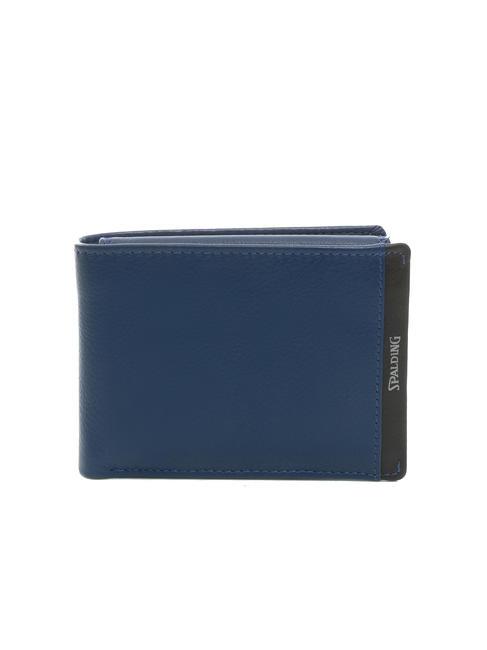 SPALDING STRIPE Lederbrieftasche mit Klappe marine/braun - Brieftaschen Herren