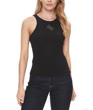 GUESS ROUND GUENDALINA Tanktop mit Logo vorne jetbla - T-Shirts und Tops f&uuml;r Damen - 1