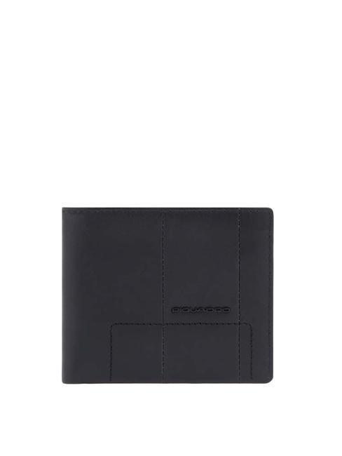 PIQUADRO FINN Ledergeldbörse Schwarz - Brieftaschen Herren