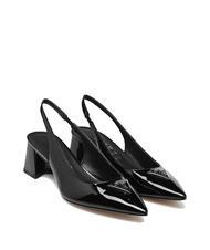GUESS ZANDA Slingback-Pumps aus Lackleder SCHWARZ - Damenschuhe - 1