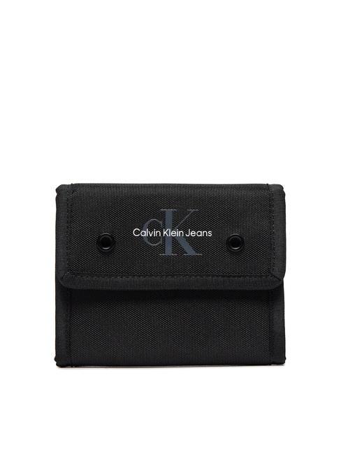 CALVIN KLEIN CK JEANS SPORT ESSENTIALS Abreißbare Geldbörse aus Polyester pvh schwarz - Brieftaschen Herren