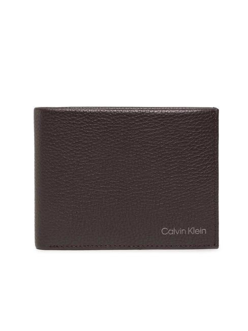 CALVIN KLEIN WARMTH Geldbörse aus Leder dunkelbraun - Brieftaschen Herren