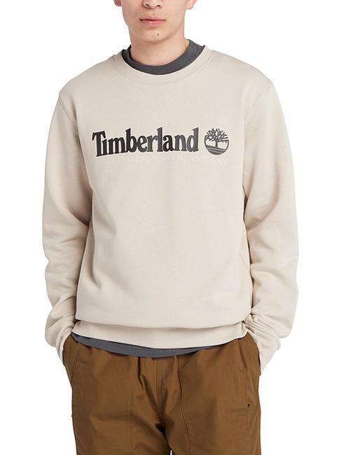 TIMBERLAND WWES Sweatshirt mit Rundhalsausschnitt und Schriftzug Inselfossil - Sweatshirts Herren