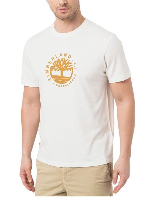 TIMBERLAND SS REFIBRA Baumwoll t-shirt vintage weiß - Herren-T-Shirts