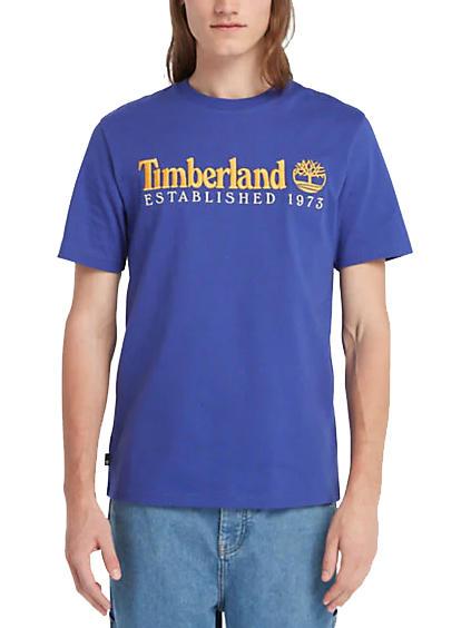TIMBERLAND ESTABILISHED 1973 Baumwoll t-shirt Clematis blau wb - Herren-T-Shirts
