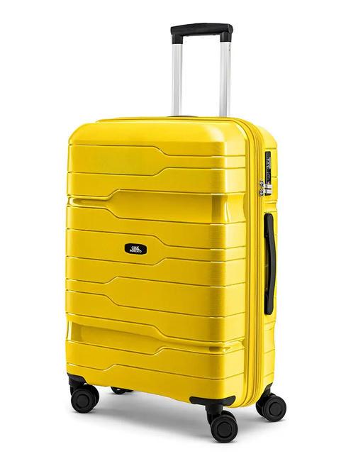 CIAK RONCATO DISCOVERY Trolley mittlerer Größe, erweiterbar gelb - Harte Trolleys