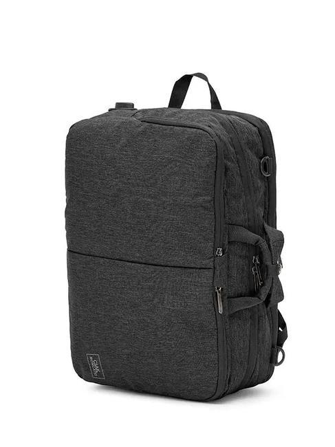 CIAK RONCATO MILLENNIUM Rucksack-Aktentasche mit 3 Reißverschlüssen, 15,6-Zoll-Laptophalter Schwarz - Arbeitstaschen