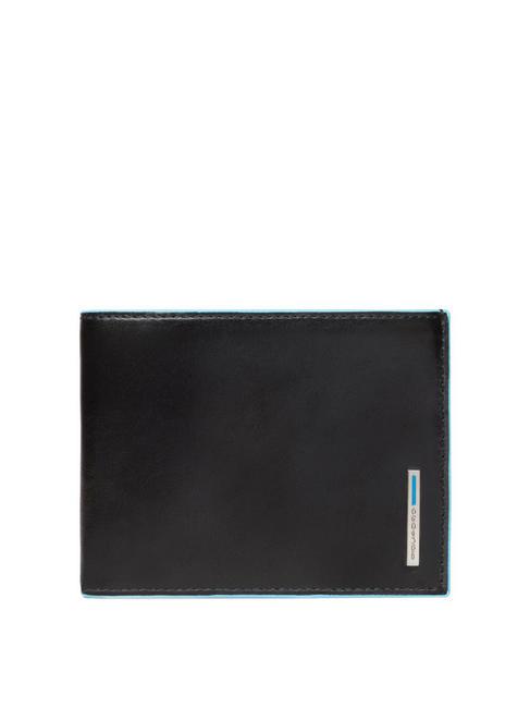 PIQUADRO BLUE SQUARE  Ledergeldbörse mit Klappe Schwarz - Brieftaschen Herren