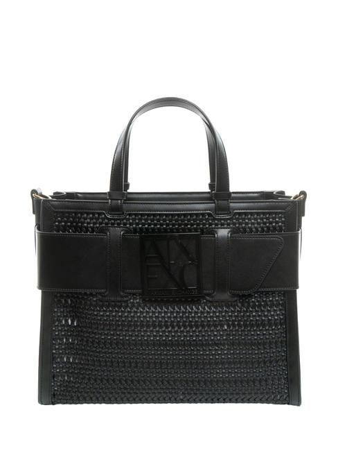 ARMANI EXCHANGE A|X BUCKLE Handtasche mit Schultergurt Schwarz - Damentaschen
