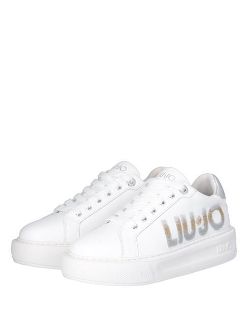 LIUJO KYLIE 22 Maxi-Plateau-Sneaker mit Logo Weißsilber - Damenschuhe