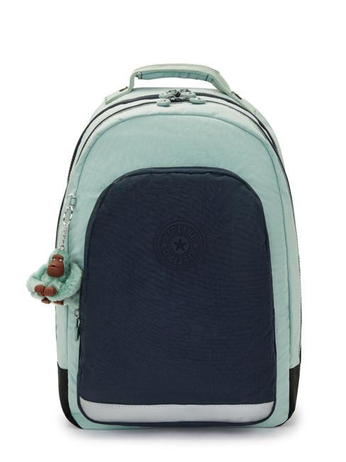 KIPLING CLASS ROOM 15 "Laptop-Rucksack meergrüner Block - Rucksäcke für Schule &amp; Freizeit