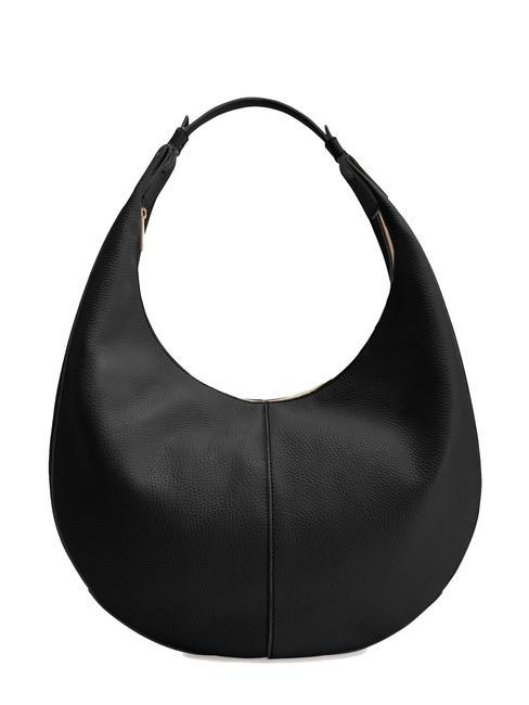 FURLA MIASTELLA Große Umhängetasche aus Leder Schwarz - Damentaschen
