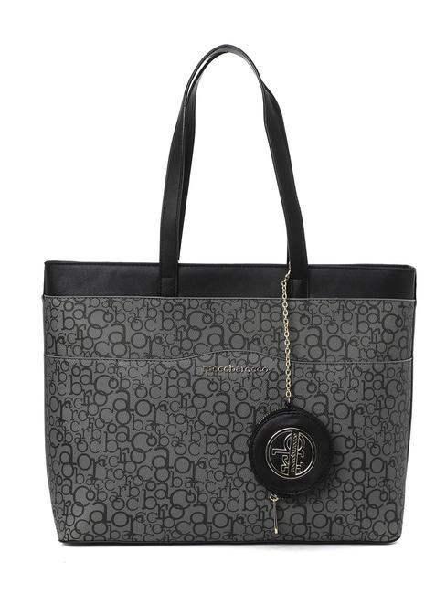 ROCCOBAROCCO GIADA Einkaufstasche mit Schultergurt schwarzgrau - Damentaschen