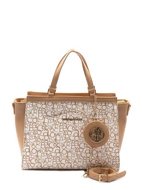 ROCCOBAROCCO GIADA Handtasche mit Schultergurt weiß/Rindsleder - Damentaschen