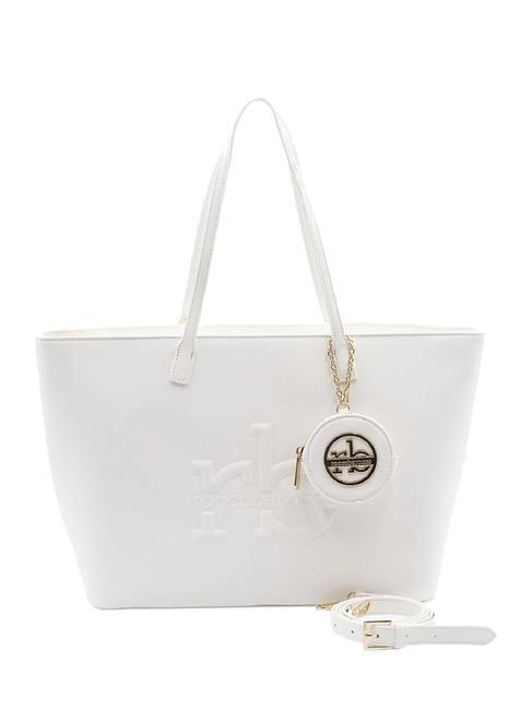 ROCCOBAROCCO PERLA Einkaufstasche mit Schultergurt Weiß - Damentaschen