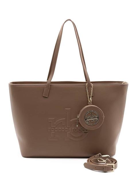 ROCCOBAROCCO PERLA Einkaufstasche mit Schultergurt Braun - Damentaschen
