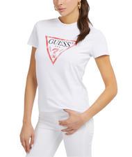 GUESS CLASSIC FIT LOGO T-Shirt mit Logo purwei&szlig; - T-Shirts und Tops f&uuml;r Damen - 1