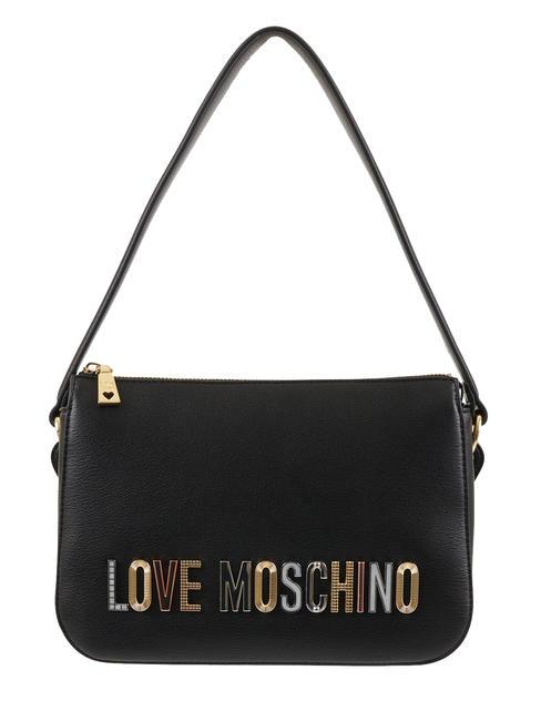 LOVE MOSCHINO BOLD LOVE LETTERING Kleine Umhängetasche Schwarz - Damentaschen