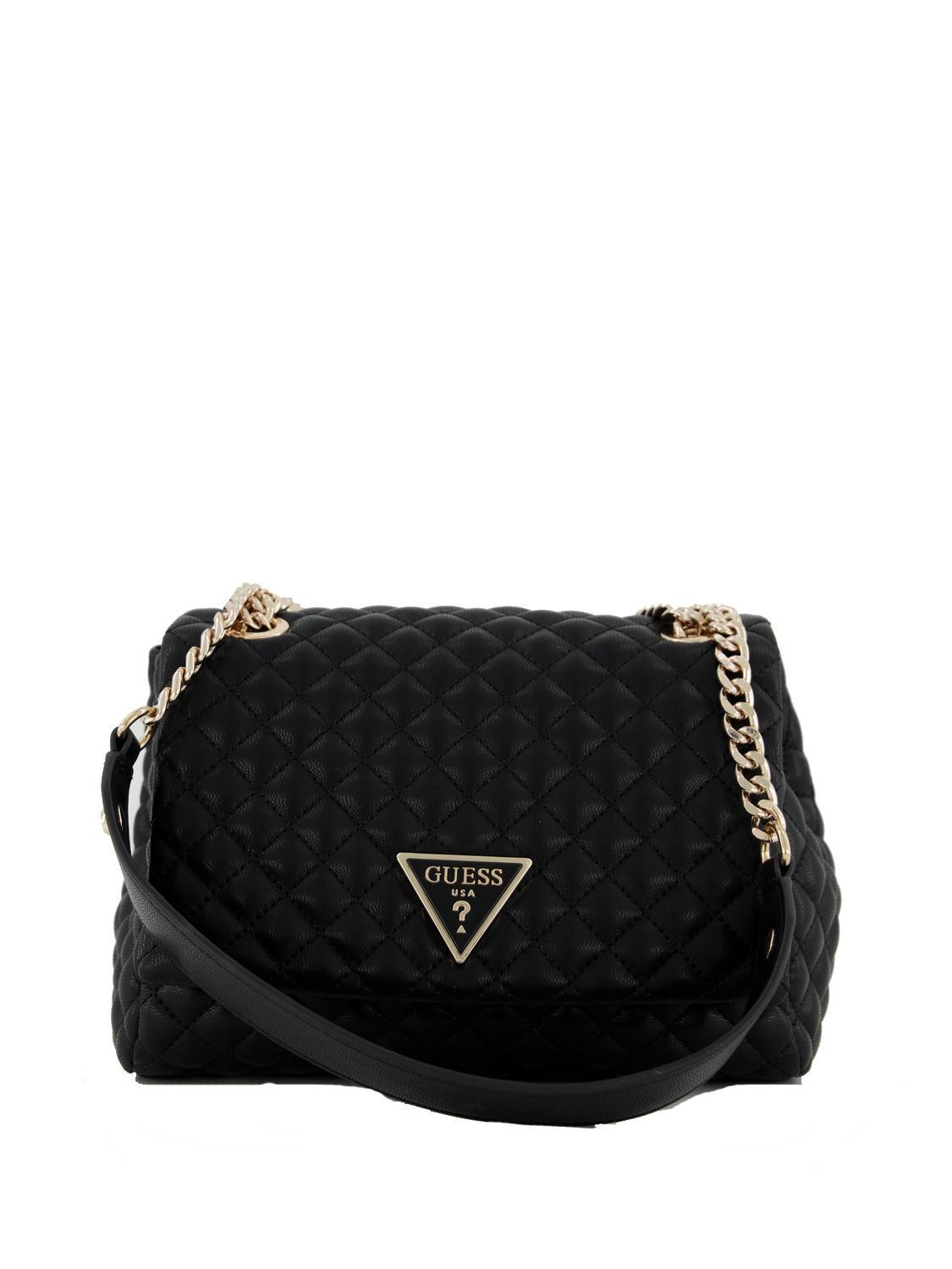 Guess Rianee Convertible Schulter-/Crossbody-Minitasche Schwarz 