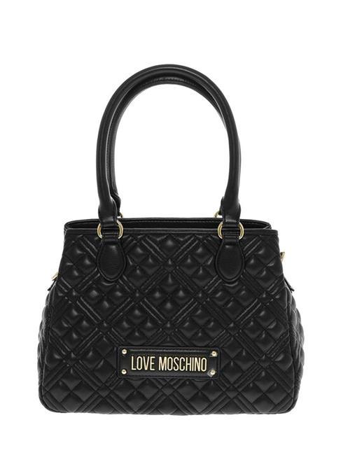 LOVE MOSCHINO QUILTED Handtasche mit Schultergurt Schwarz - Damentaschen