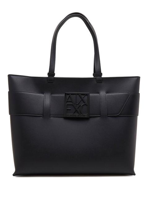 ARMANI EXCHANGE A|X BUCKLE Schultertasche Schwarz - Damentaschen