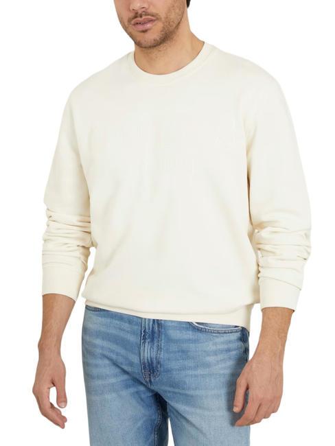 GUESS BEAU Sweatshirt mit Rundhalsausschnitt Vanillecreme - Sweatshirts Herren