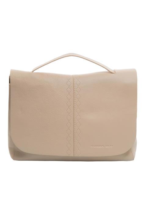 TOSCA BLU SHIRLEY Handtasche mit Schultergurt aus Leder GESICHTSPUDER - Damentaschen