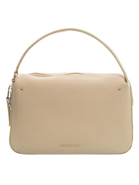 TOSCA BLU AURORA Handtasche, mit Schultergurt, aus Leder Weißes Elfenbein - Damentaschen