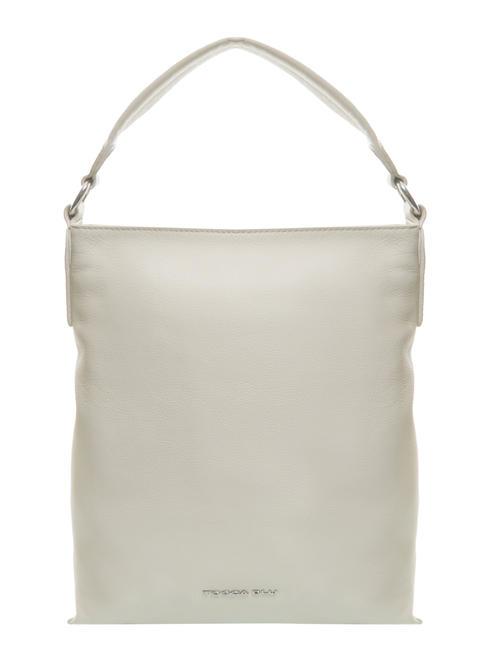 TOSCA BLU FLORA Umhängetasche aus Leder Weißes Elfenbein - Damentaschen