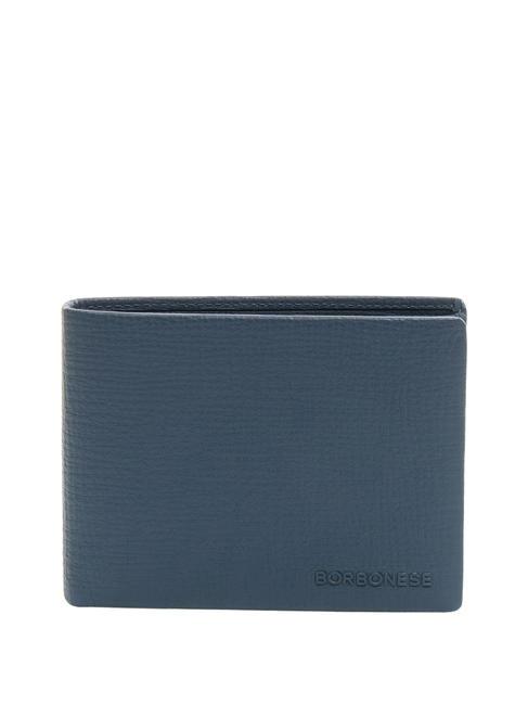BORBONESE UOMO Lederbrieftasche mit Münzfach Blau - Brieftaschen Herren